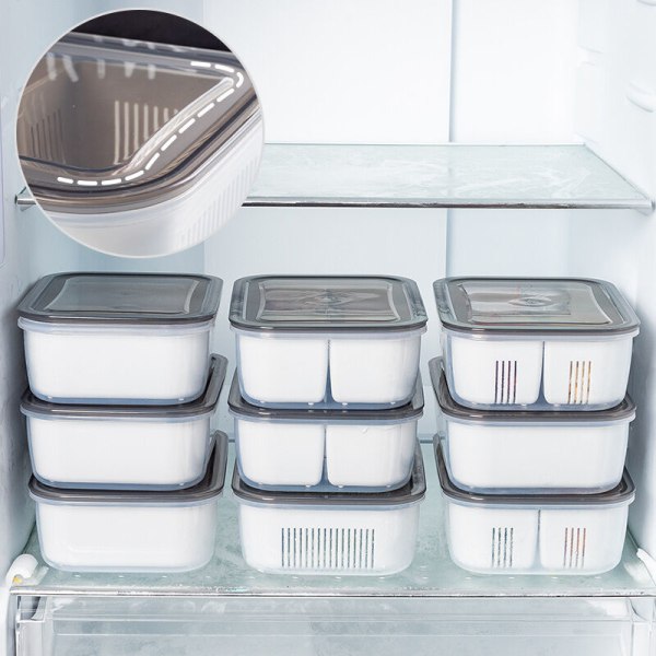 Opbevaringsboks til køleskab, opbevaringsboks til frosne grøntsager og kød, fødevarekvalitets sprødboks, fryserboks