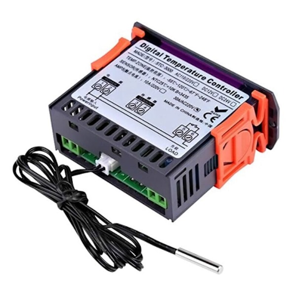STC-3000 110V-220V 30A Tryk Digital Temperaturregulator Termostat med Sensor Testværktøj