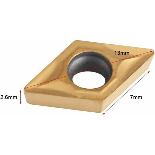 Tungstenkarbid Dreieinnsatser DCMT51.51 (DCMT070204) Flere Lags Beleggde CNC Dreieinnsatser med DCMT Innsats