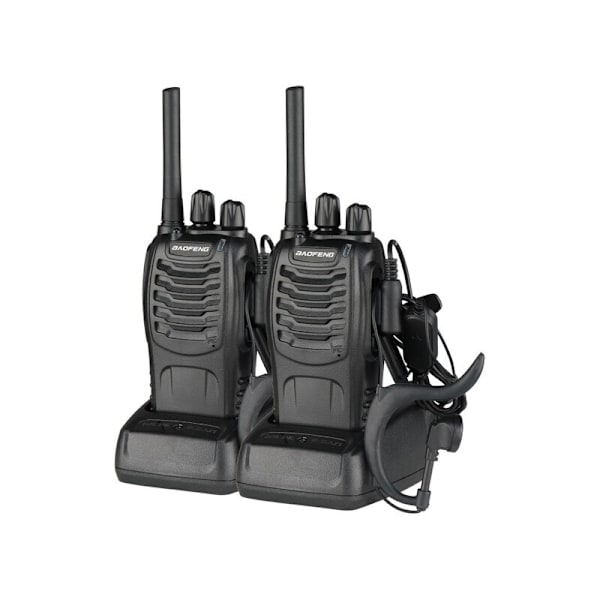 BF-88E 1500mAh Ultra-lång standby-walkie-talkie svart