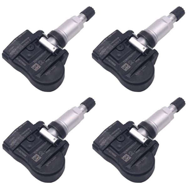 4 st Serie 52933-1J000 TPMS Däcktrycksensor för Sorento I20 IX20 529331J000
