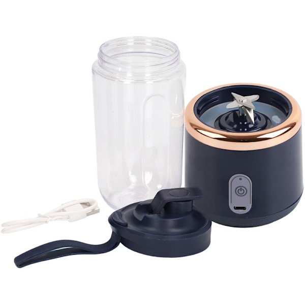 300ml Bärbar Blender med 6 Blad 22000RPM 1200mAh Livsmedelsklassad PCTG USB Laddning Reseblandare för Frukt Grönsaker Kaffe