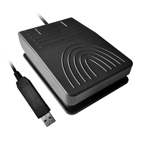 USB Fodpedal Tastaturpedal USB Pedalstyring Enkelt Høj Følsomhed Kontrolpedal til PC Desktop Computer