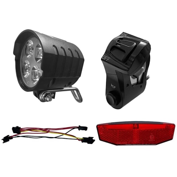 Ebike Switch DK240 med QD168 Frontlygte DR001 Baglygte Advarsel Blinklys Ebike Tilbehør