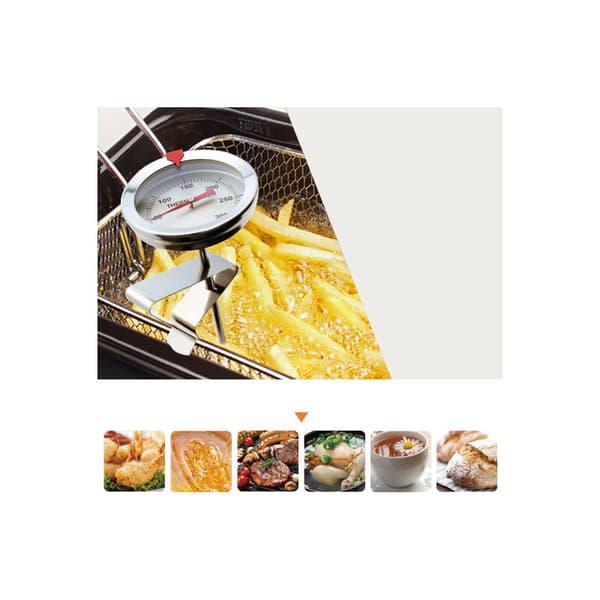Madlavningstermometer Probe BBQ Termometer Husholdningstermometer Ståltermometer Køkkentermometer Rustfrit Termometer til Madlavning Stege M