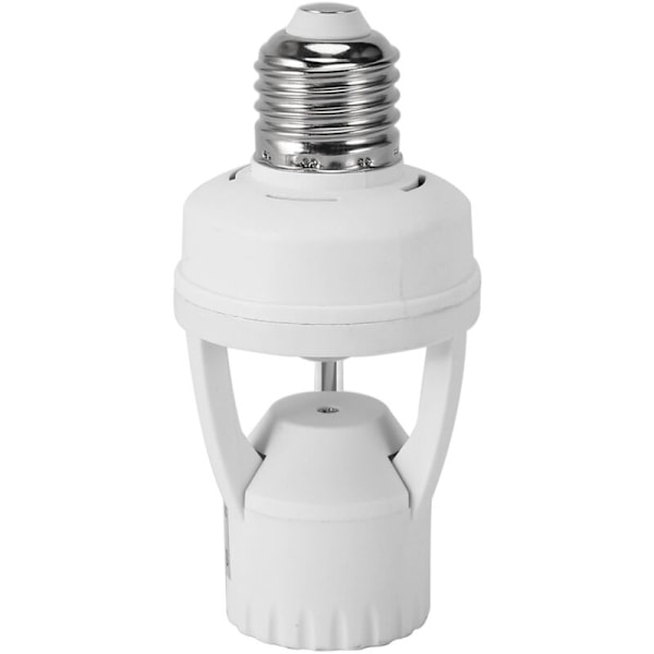 2X AC 110-220V 360 Graders PIR Bevægelsessensor Induktion E27 Switch Sokkel Strømbase