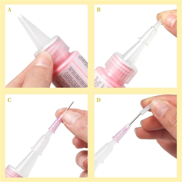 12-pack precisionsapplikatorlock för 2 ounce akrylfärgflaskor, precisionsspetsade, billaddare