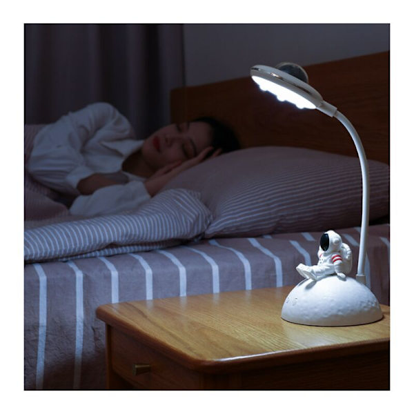 Skrivebordslampe for barn, trådløs dimbar skrivebordslampe, oppladbar skrivebordslampe med projektor, LED-skrivebordslampe med telefonholder