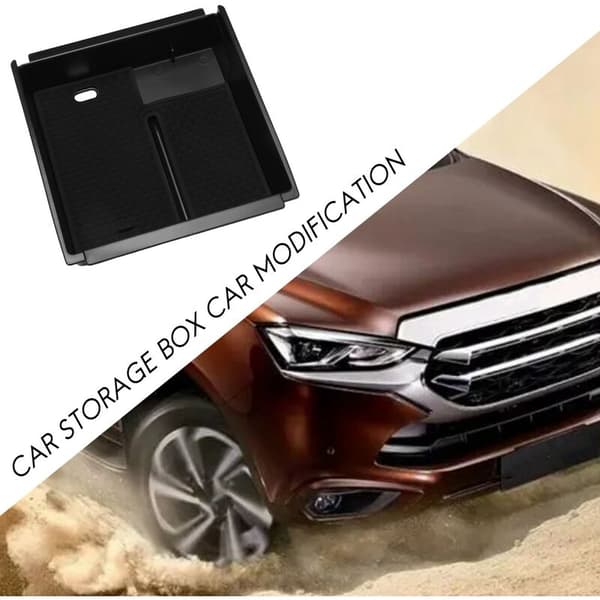 Armlenestøtte for D-MAX -X 2012-2019 DMAX MUX Oppbevaringsboks SVART