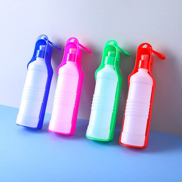 Hundevandflaske med bærbar drikkedispenser til kjæledyr (blå (250 ml))