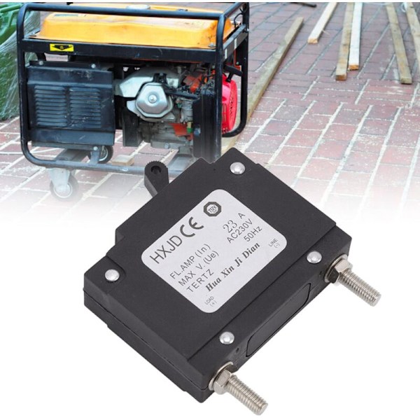 2 stk. Generator Afbryder, Professionel Sikkerhed Benzin Generator Afbryder med Afbryder til Benzin Generatorer 23A 230V