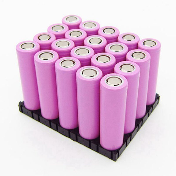 50 stk. 18650 batteri 4X5 celleafstandsstykke strålende pakke sort plastik varmeholder