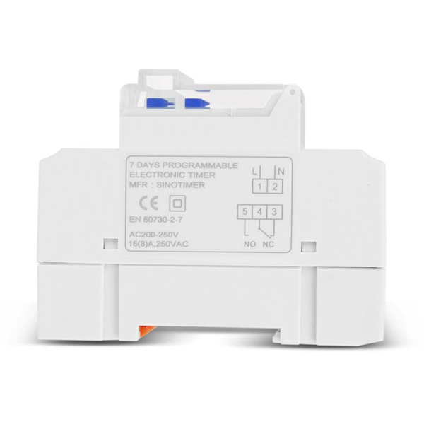 2 st TM919A-2 Programmerbara Digitala Tidfördröjningsrelä Timerkontroll AC 220V 16A DIN-skena