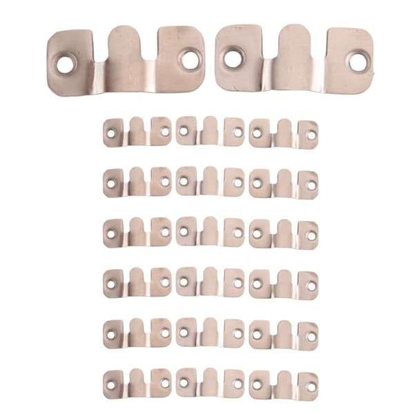 20 st rostfria bildramar krokar bildhängare 43X19Mm väggbildram krok displaykrok