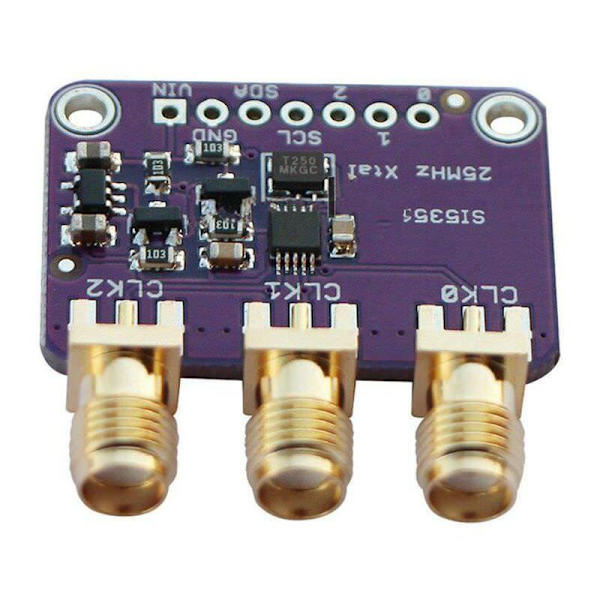 Si5351A I2C 25Mhz 8Khz til 160Mhz Clock Generator Bypass til D9I2