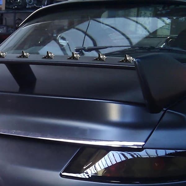 10 stk. Bil Bakre Tak Vortex Generator Diffuser Spoiler Tak Spoiler Bumper Hale Generator, Svart