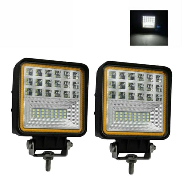 126W 6000K LED-arbetsljusramp Spot Beam Dimljus