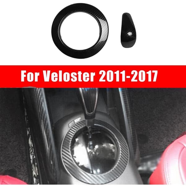 2 stk. Fiber Midtkonsoll Girskift Knott Deksel Trim Dekorasjon for 2011-2017