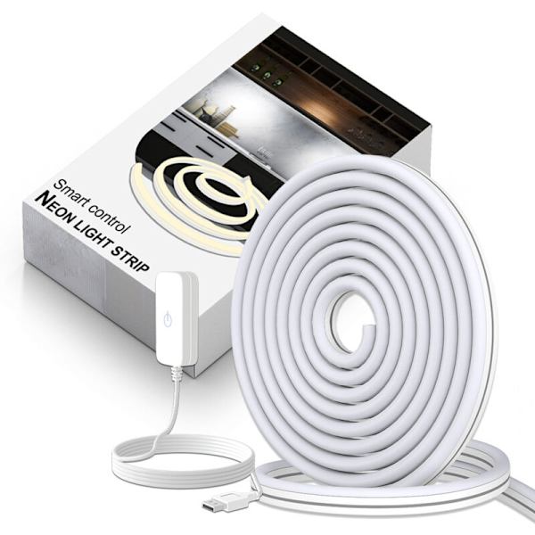 5V LED-remsa, Låg Spänning, Super Ljusstark, USB, Flexibel, Neon, Silikon, Mjuk Ljusremsa Set, Touch Control USB + Blu-ray 2 Meter
