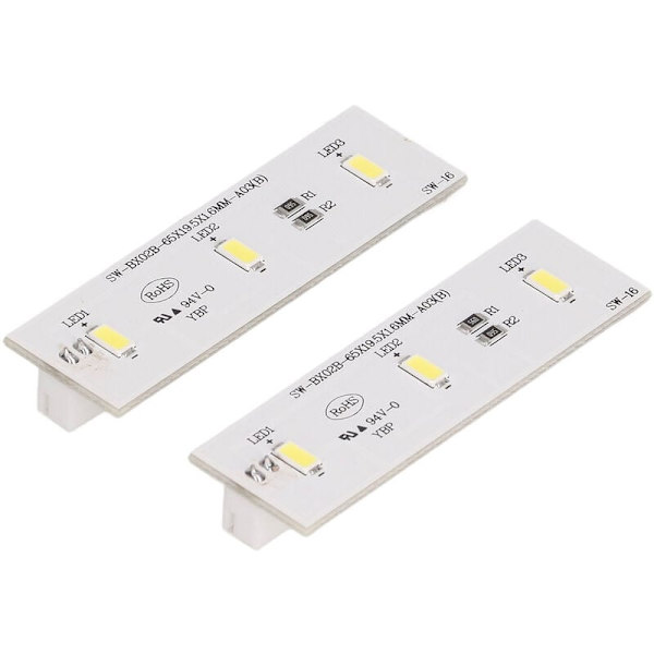 2 stk. Erstatnings-LED-lyslist for kjøleskap, reparasjonsdel for SW BX02B DC 12V