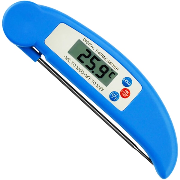 Elektronisk sondtermometer för köksmat (blå)