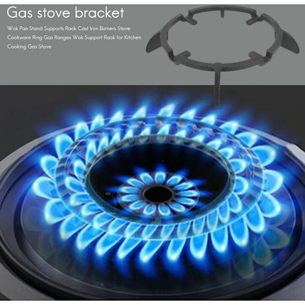 Wok Pan Rack Stödjer Pan Brännare Köksredskap Ring Gaskaminer Wok Rack Hållare för Kök Matlagning Gasspis