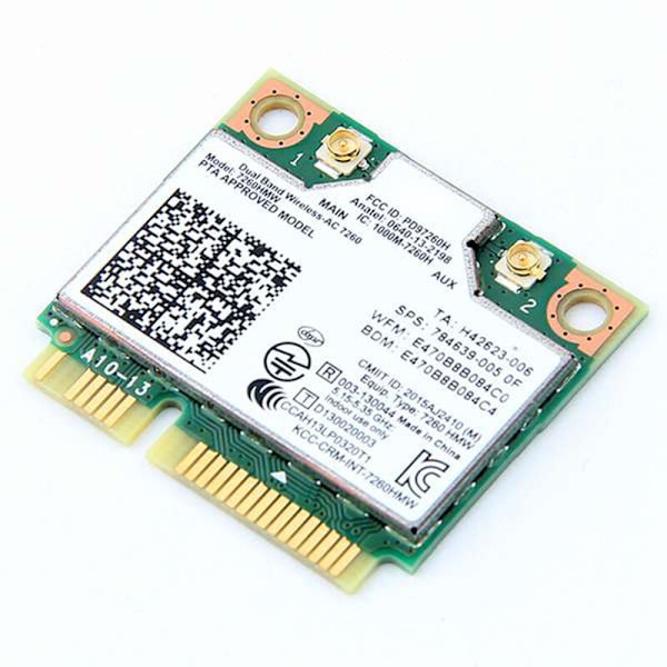 Trådløst netværkskort 7260AC 7260HMW 1200M 5G Dual Band Gigabit netværkskort Bluetooth4.0 MINI PCIE Wifi-adapter