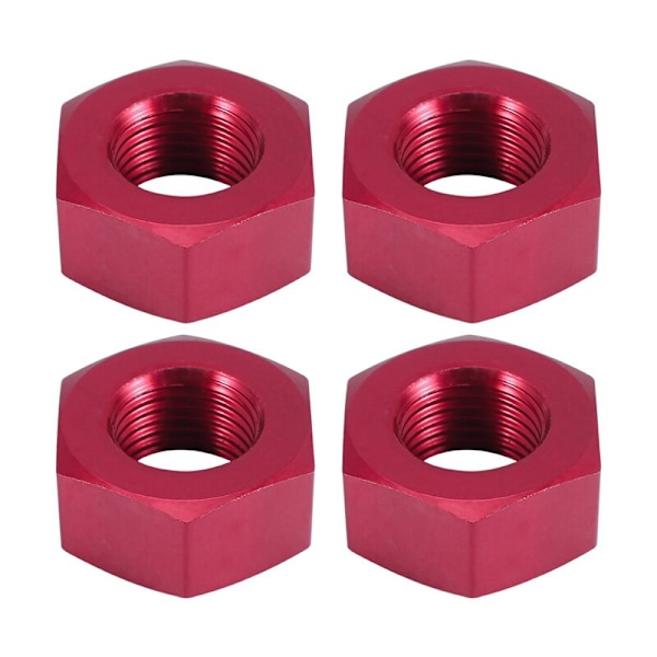 4 stk 17mm M10 metallhjul sekskantmutter M10XP1.0 NT002 for JLB Racing CHEETAH 11101 21101 J3 Speed ​​1/10 RC bil oppgraderingsdeler