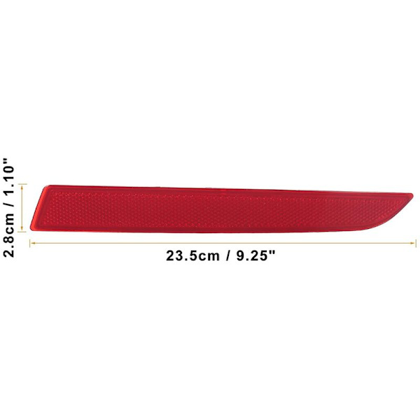 Bagkofanger Reflektor Lygte Trim Advarselslampe til -550I 535I 528I F10 2010-2013 F18 2014-2016, 63147318556 Højre