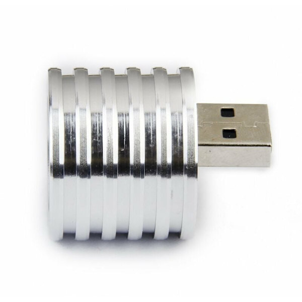 Elektrisk aluminium lommelygte 3W USB LED lommelygte: hvid