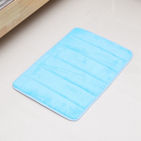 Non-Slip Floor Mat Roll, Quick-Drying Non-Slip Cushion for Home (Light Blue)