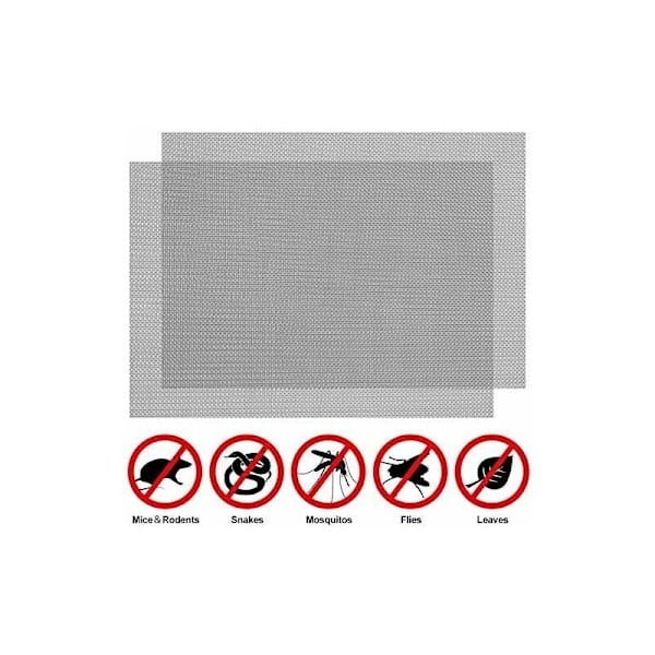 2 kappaletta 304 ruostumattomasta teräksestä valmistettua metalliverkkoa 20 mesh jyrsijöiden torjuntaan (210x300mm)-