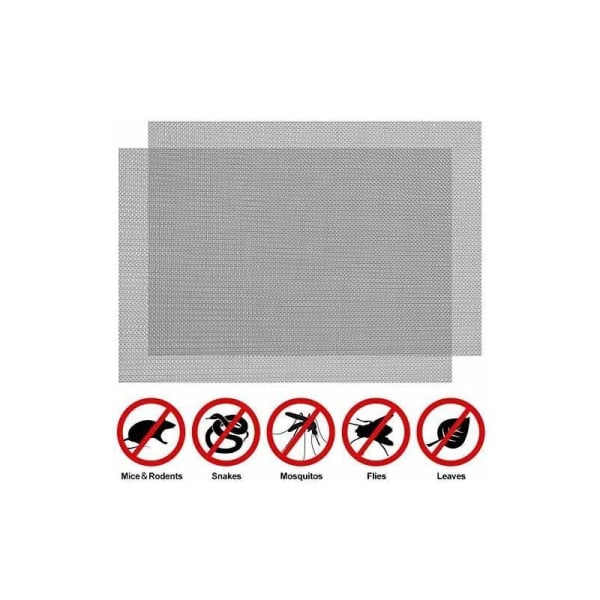 2-pakning 304 rustfritt ståltrådnett 20 mesh for gnagersikkert metalluftventil (210x300mm)-