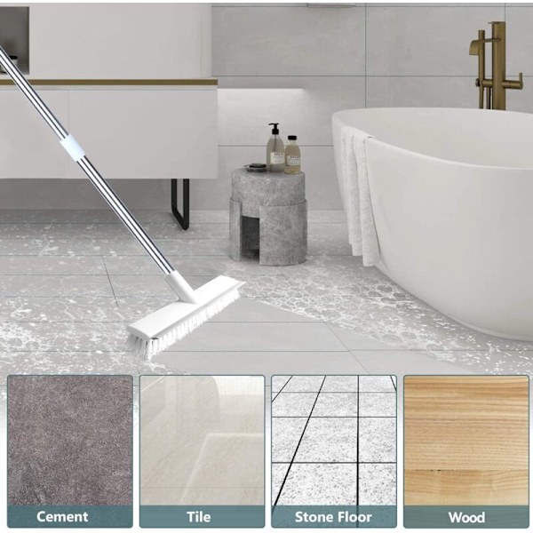 Squeegee-siivousharja 127 cm DeCarreaux -siivousharja, harja terassille, keittiön lattialle, kylpyhuoneelle, seinälle ja terassille