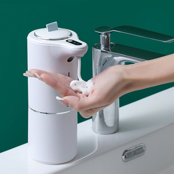 Automatisk skumdörr Bad Handtvättmaskin Kontakt med USB-laddning för tvätt av barnens händer