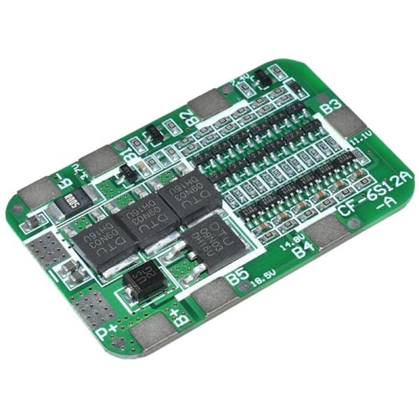 2 kpl 6S 15A 24V BMS-laturi suojauslevy 6 18650 Li-Ion litiumparistokenno moduuli DIY-sarja