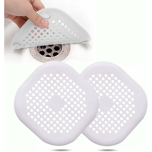2 st silikonavloppsskydd, köksavloppsfilter med sugkopp, badkarsavloppsfilter, köks- och badrumsavloppsfilter.