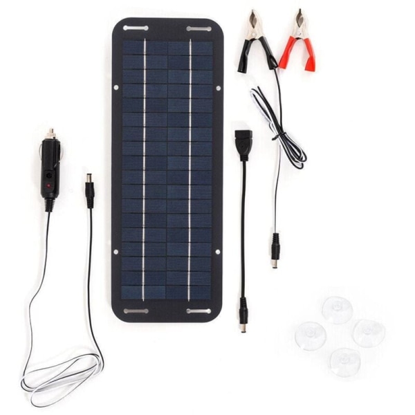 12V 30W Bærbar Solcellepanel Bil Båt Strøm Solcellepanel Batterilader Vedlikeholdslader for Bil Traktor Båt RV