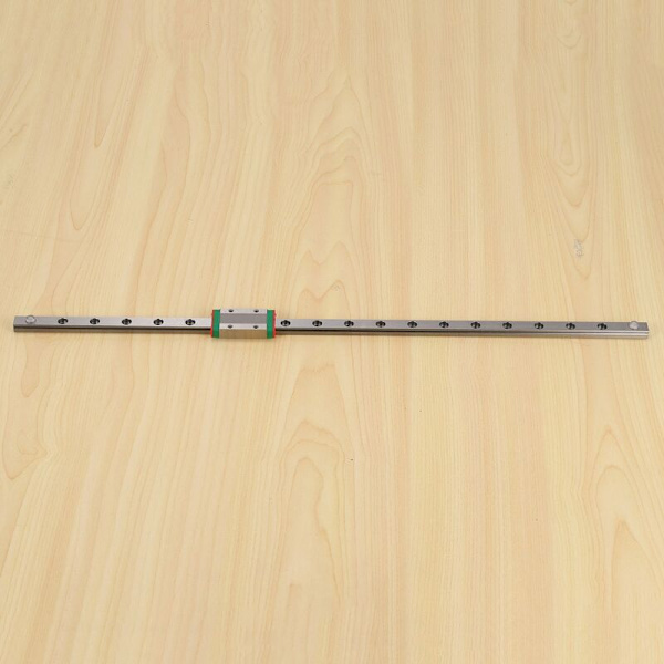 1 stk 9 mm lineær styreskinne miniatyrskinne MGN9 400 mm lineær skinne og 1 stk MGN9H miniatyrskinneslide