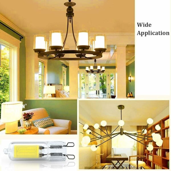 5 stk. 2W G9 Kapsel Base COB LED Pære 220V 200 Lumen 10W-20W Halogen Pære Equivalent til Lysekrone Skrivebordslampe Væglampe Varm Hvid 3000K [Energi Kl
