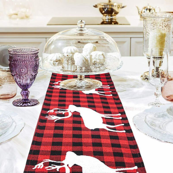 Julebord til julebordsdekoration, familiemiddage eller sammenkomster
