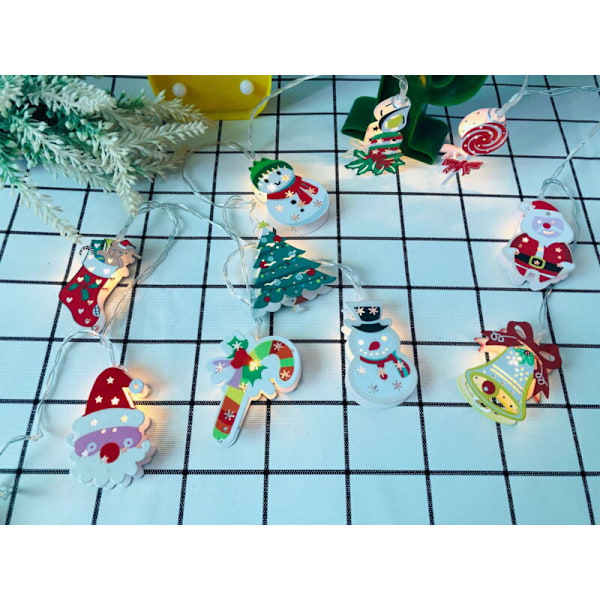 3M 20LEDs Julepynt Gardin Lyslenke USB Strømforsyning Malt Lyskrone LED Vanntett Lys Egnet for Innendørs og Utendørs