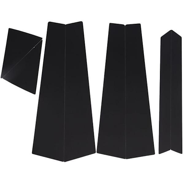 Dør B-stolpe C-listverk Plate Trim Svart Passer for Eksteriørdeler 2016-2018 Krom Stil