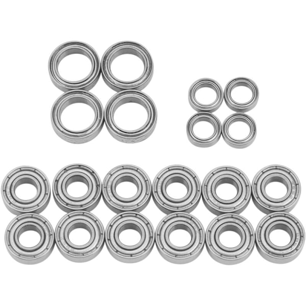 20 stk kulelagersett for TT01 TT-01 TT01D TT01E TT01R DF02 1/10 fjernkontrollbil oppgraderingsdeler