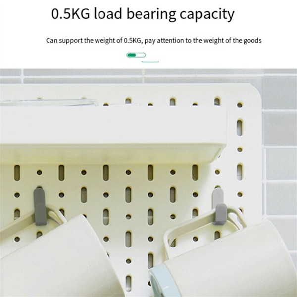 24 st J-formade Pegboard-krokar Verktygsorganisator Tillbehör, Vit