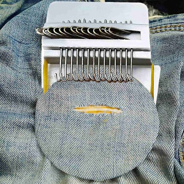 Stickmaskin, Rolig Träpatchmaskin för Nybörjare, DIY Konstverktyg, Lämplig för Strumpor och Kläder F