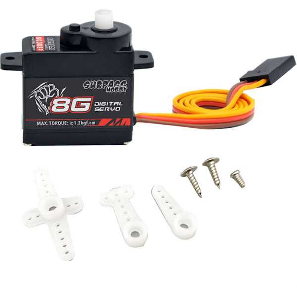 8G Digitaalinen vaihde muovi servo RC auto lentokoneet kiinteä siipi helikopteri