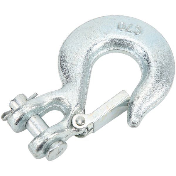 5/16 Tommer Clevis Glidekrog med Sikkerhedslås, Heavy Duty Kulstofstål Trækkrog til Trailer Vindespil