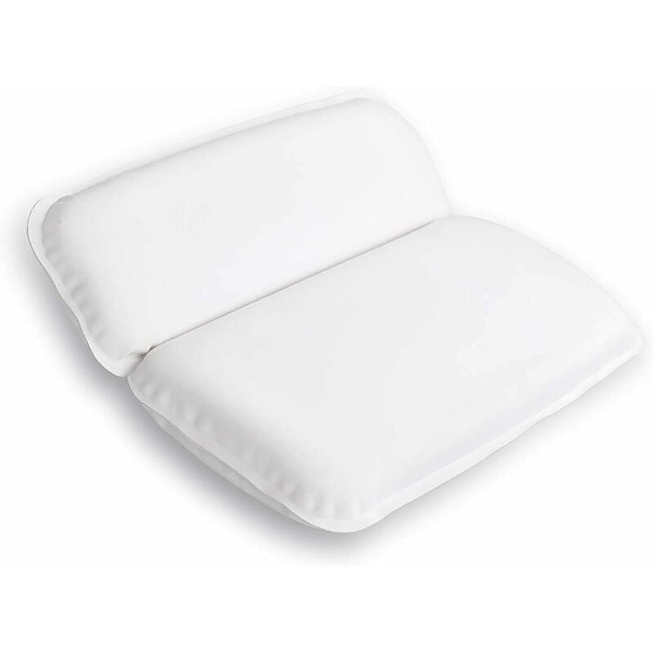 Badkudde Vattentät Halksäker Spa Badkudde Ergonomisk Badkudde Vit (39 x 31 cm)