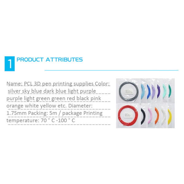 5M Pcl Filament 1,75mm Lav Temperatur 3D-Print Forbrugsvarer til 3D-printer / 3D-printer(Grøn)